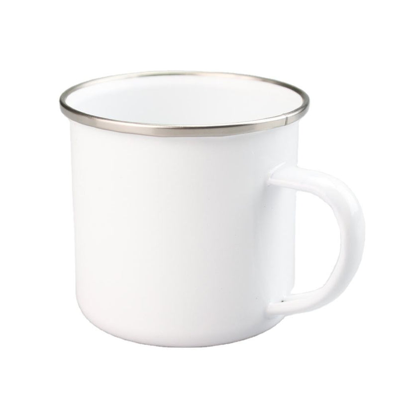 Hvid Keramisk Kop med Guld Kant – 300 ml